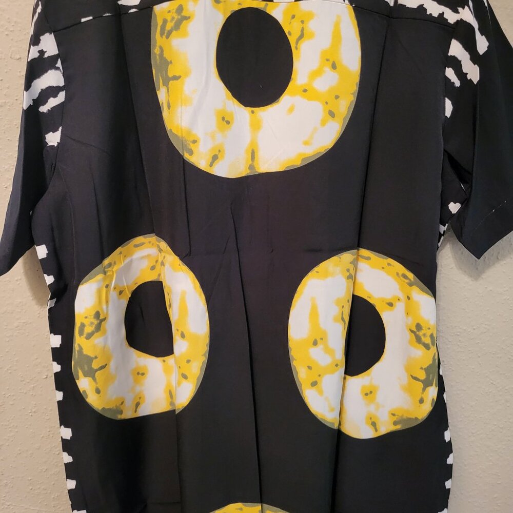 Unisex vintage wear-Blk & white casual pool/ beach lounge 2 set- with pockets - Picture 10 of 15